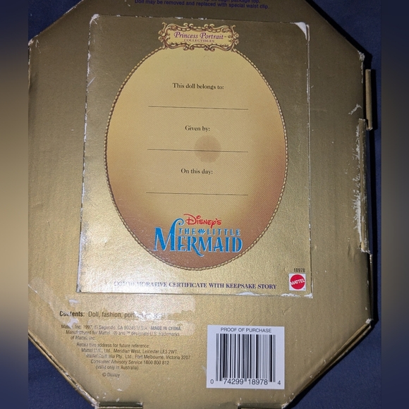 Princess Portrait collectible Ariel - Picture 3 of 3